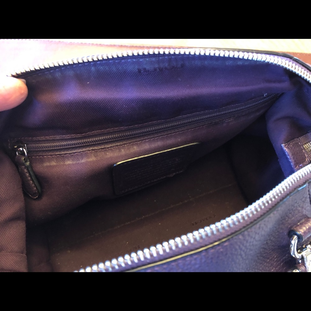 Coach polished pebbles leather prairie purse